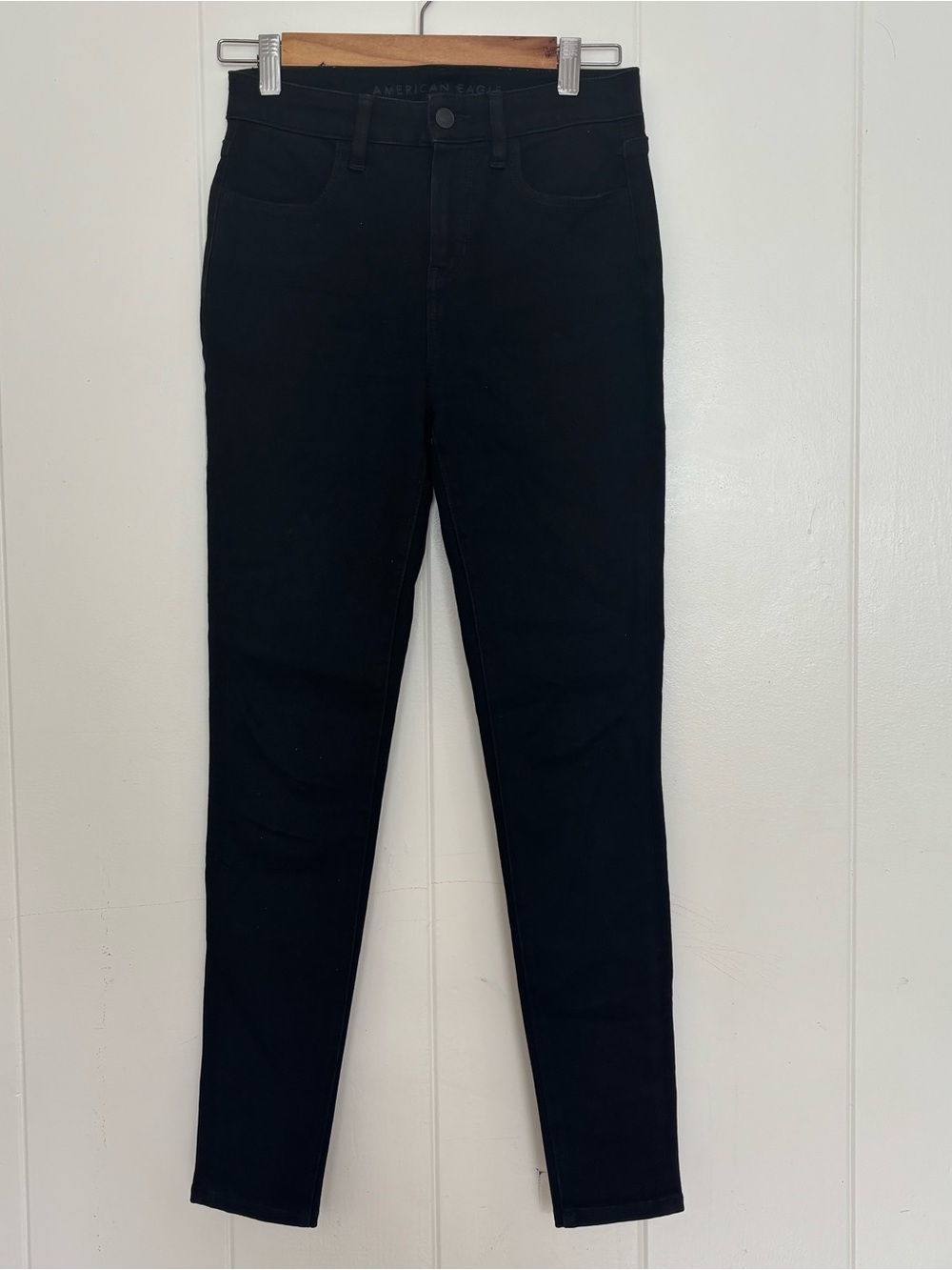 American Eagle Outfitters Black High-Waist Skinny Jeans
